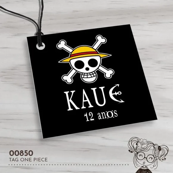 Tag Quadrada One Piece - 00850