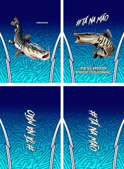 Arte Vetor Camisa Pesca-mod-0088