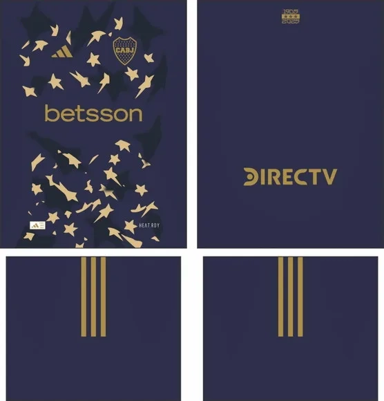 Arte Vetor Camisa Boca Juniors Tercera 2025