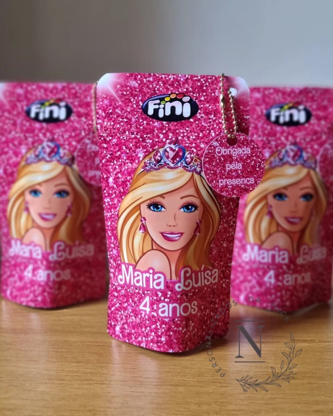 Saquinho Zip Lock 10x17 Lembrancinha Barbie