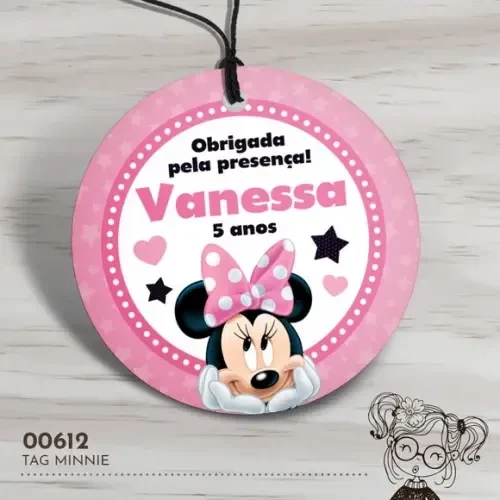 Tag Redonda Minnie - 00612