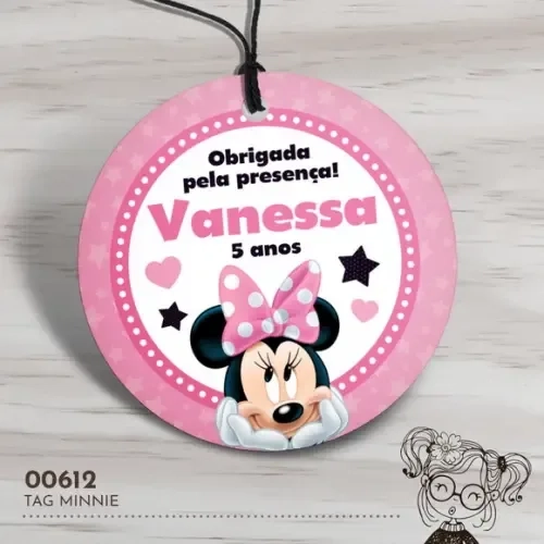Tag Redonda Minnie - 00612