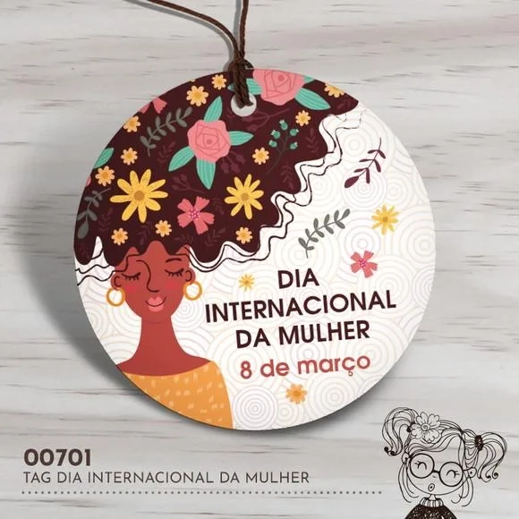 Tag Redonda Dia Internacional da Mulher - 00701