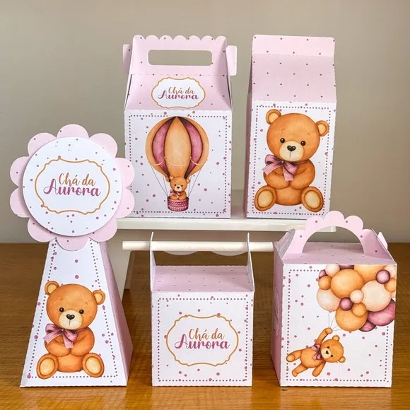 Kit 60 Lembrancinhas Chá Revelação