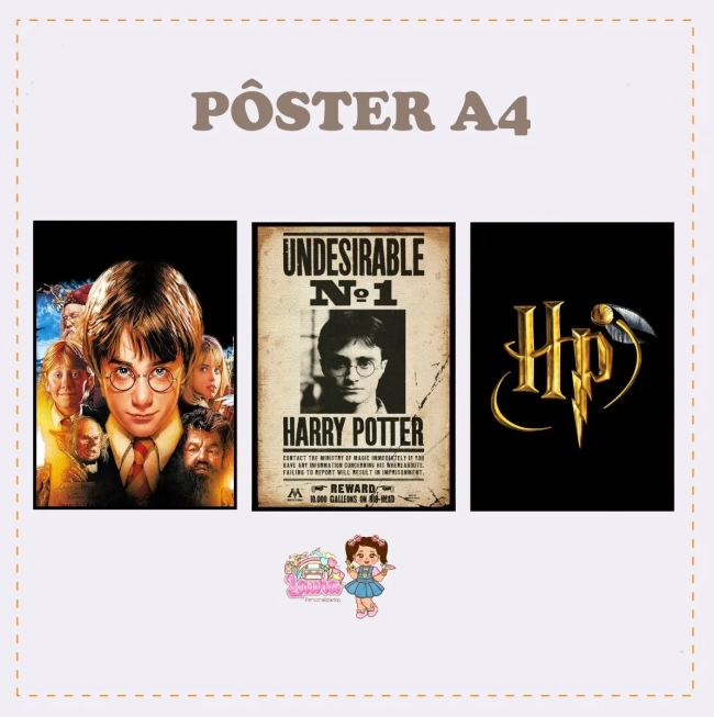 Kit Festa Só Um Bolinho HARRY POTTER - Decoração de Festa