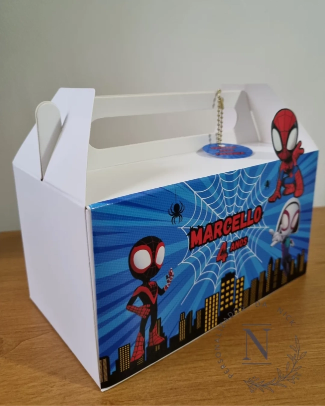 Maleta Personalizada Lembrancinha Homem-Aranha