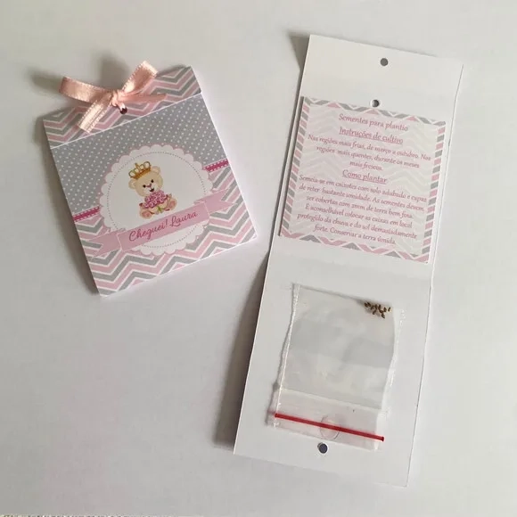 Lembrancinha Maternidade Sachê Sementinha Ursinha Princesa