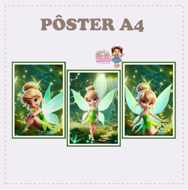 Kit Festa Só Um Bolinho TINKER BELL 2 - Decoração de Festa