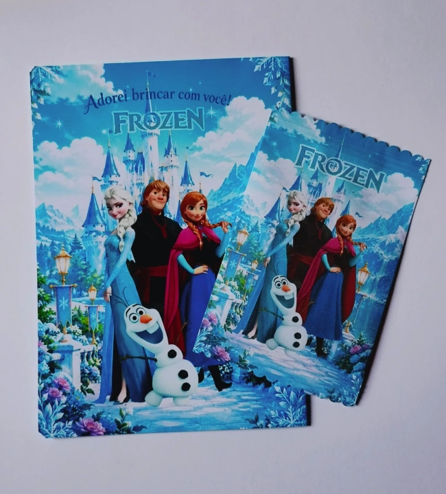 Frozen Elza Princesas Álbum de Figurinhas + Desenhos para Colorir + Atividades
