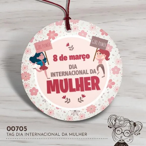 Tag Redonda Dia Internacional da Mulher - 00705