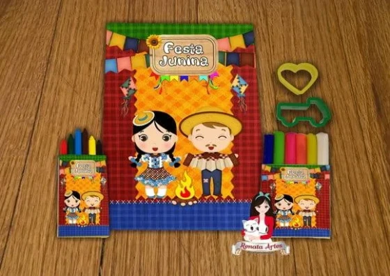 Kit Passatempo Personalizado Festa Junina