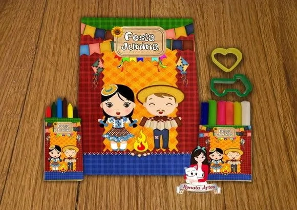 Kit Passatempo Personalizado Festa Junina