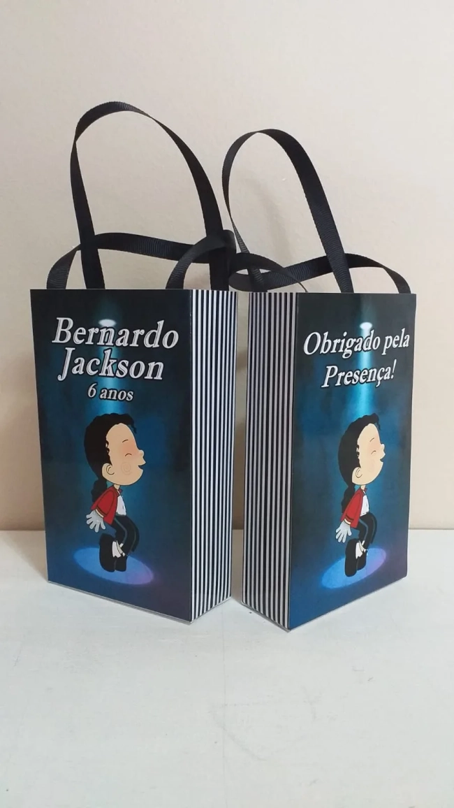 Sacolinhas Personalizadas Michael Jackson para Lembrancinhas