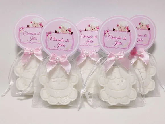 Lembrancinha Maternidade Menina: Sabonete Ovelha - Ovelhinha
