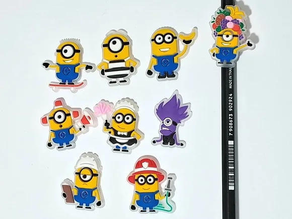 Ponteira P/lápis Minions Florescente Pacote com 6 Unidades