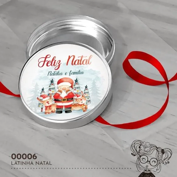 Latinha Adesivada Natal - 00006