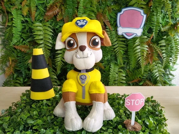 Patrulha Canina em feltro - Rubble