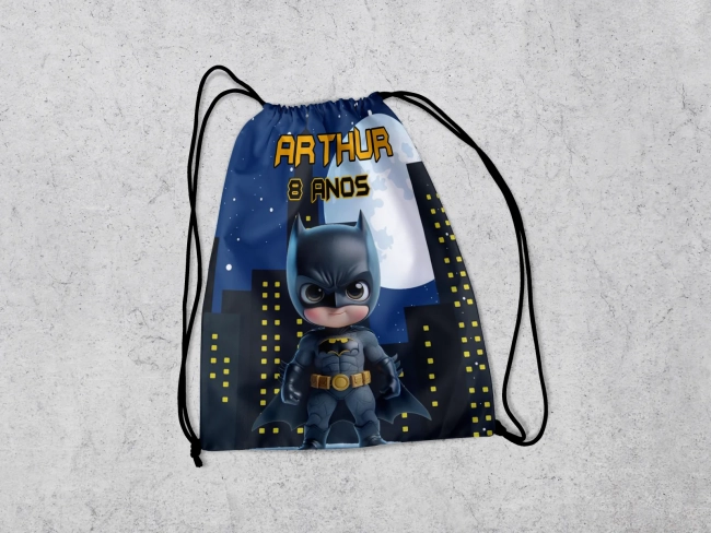 Mochilinha Personalizada para lembrancinhasdo Batman