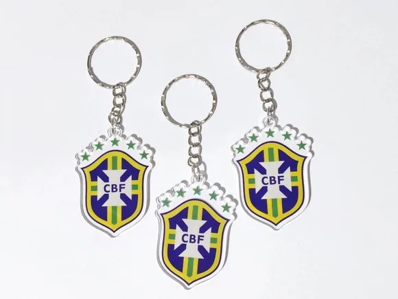 Chaveiro Cbf Escudo da Seleção Pacote com 4 Unidades