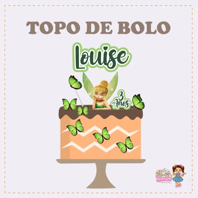 Kit Festa Só Um Bolinho TINKER BELL - Decoração de Festa