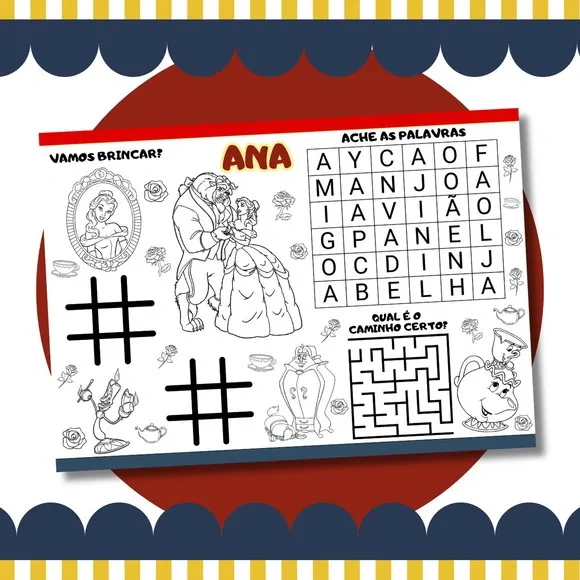 Livro Diversão a Bela e a Fera