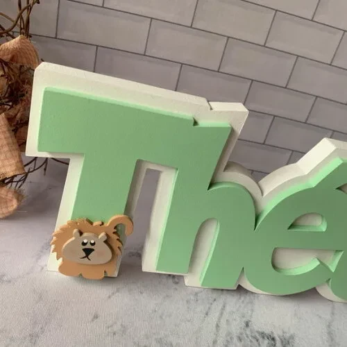 Decoração de Quarto Infantil - Sobreposição Nome em mdf