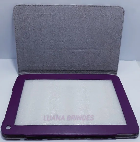 Capa Roxa de Couro para Tablet - 1 Unidade