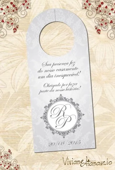Tag Retrovisor Casamento - 00014
