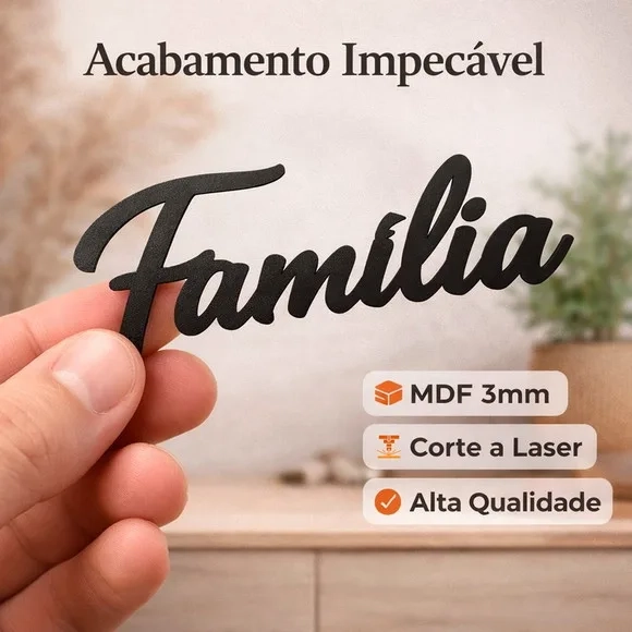 Frase Motivacional mdf Personalizada 3mm Decoração Casa