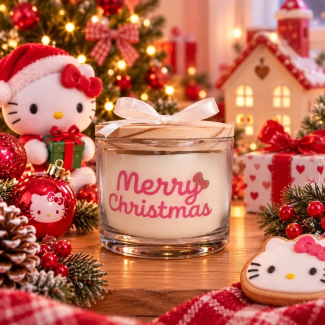 Vela Aromática no Copo Personalizada Natal 2 - Trabalhamos com outros temas - Informar  tema no chat