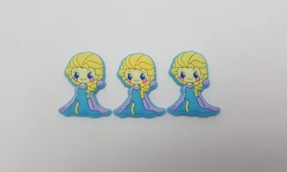 Aplique Princesa Elsa Frozen Emborrachado 3,5cm Pct 6 Peças