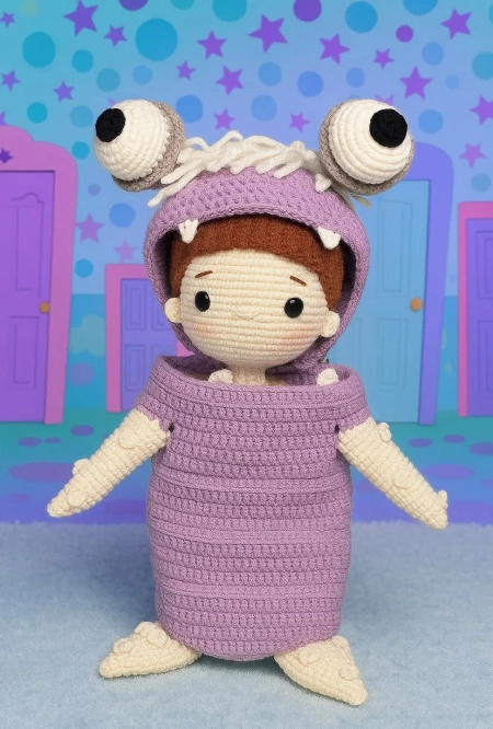 Amigurumi Boo - Monstros SA