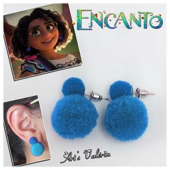 Brincos Da Mirabel Encanto - Azul