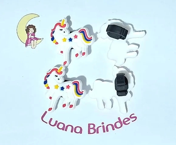 Pins para Cadarço Unicórnio Pacote com 6 Unidades