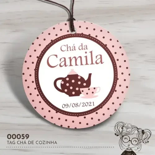 Tag Redonda Chá de Cozinha - 00059