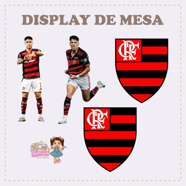 Kit Festa Só Um Bolinho FLAMENGO - Decoração de Festa