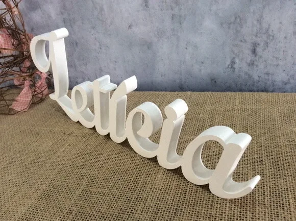 Letras Decorativas - nome em MDF linha Cursiva