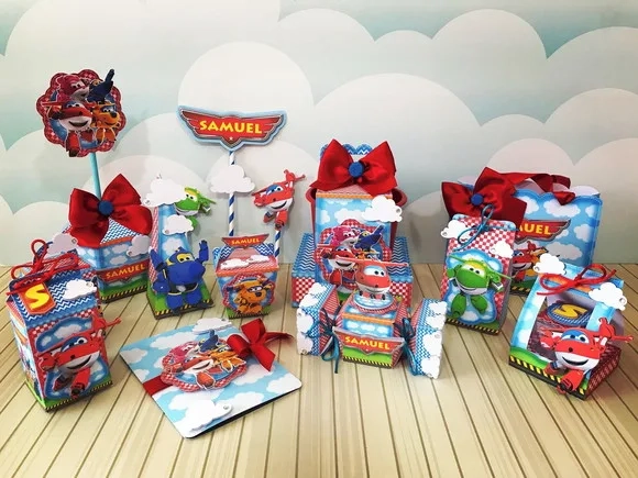Kit 60 Lembrancinhas Super Wings
