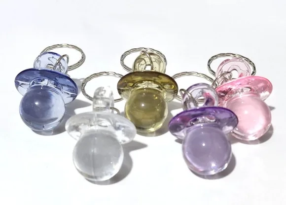 Chaveiro Chupetinha 4cm Acrilico Pacote com 10 Unidades