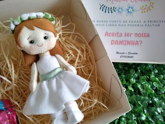 Daminha em Feltro - Lembrança ou Convite