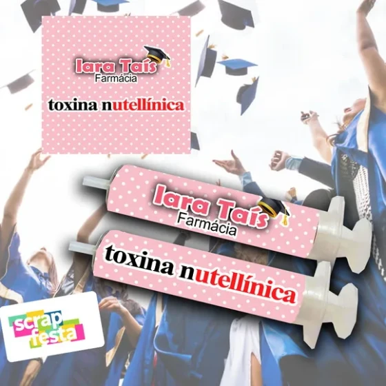 Seringa Personalizada Festa Formatura Farmácia