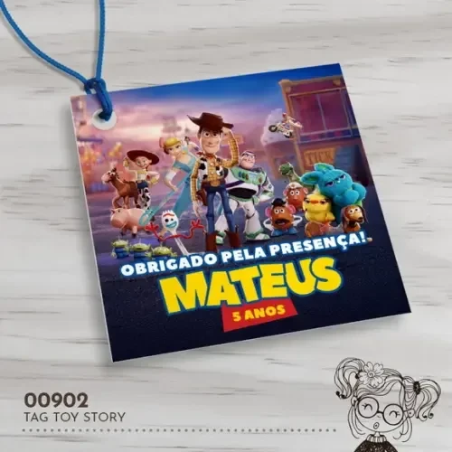 Tag Quadrada Toy Story - 00902