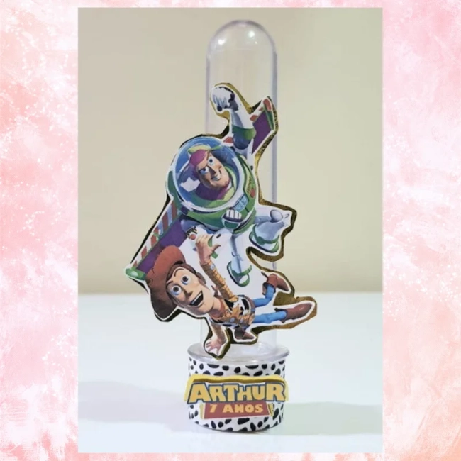 Tubete personalizado lembrancinha de festa Toy Story