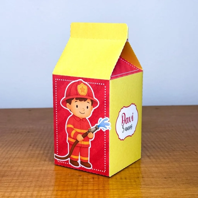 PEGUE E MONTE - Kit Festa BOMBEIRO - Decoração de Festa | Lembrancinhas | Aniversário | Personalizados