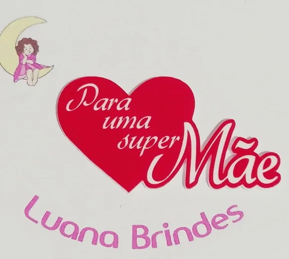 Plaquinhas para Uma Super Mãe Acrilico - 3 Peças