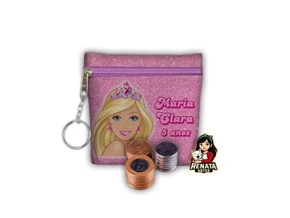 Chaveiro Porta Moedas Personalizado Barbie