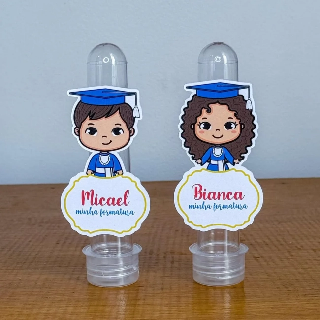 Apliques para Tubetes Personalizados ABC - Decoração de Festa | Lembrancinhas | Aniversário | Personalizados