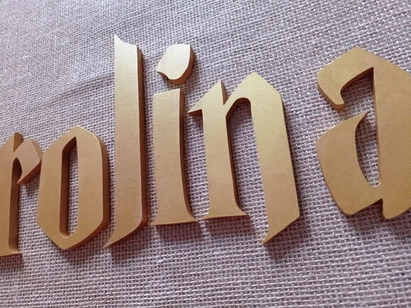 Harry Potter Letras Decorativas de Parede
