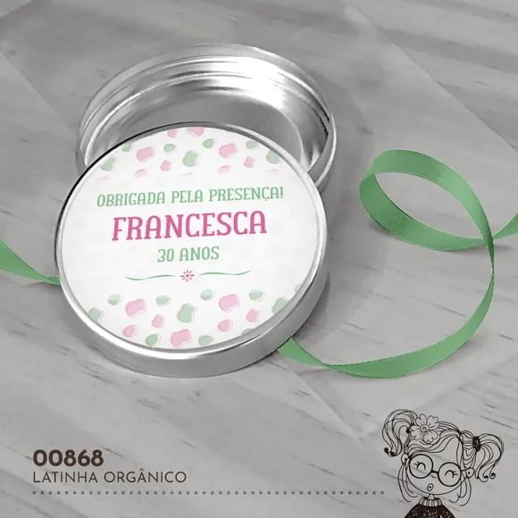 Latinha Adesivada Orgânico - 00868