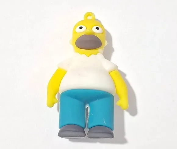 Pingente Homer Simpson Emborrachado Pacote com 2 Unidades